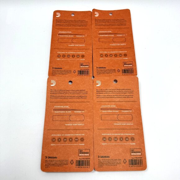 NEW Lot of Rico Bb Clarinet Reeds Strength 2.0 RCA0320 D'Addario - Picture 2 of 2